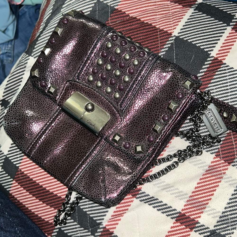 Coach metallic crossbody